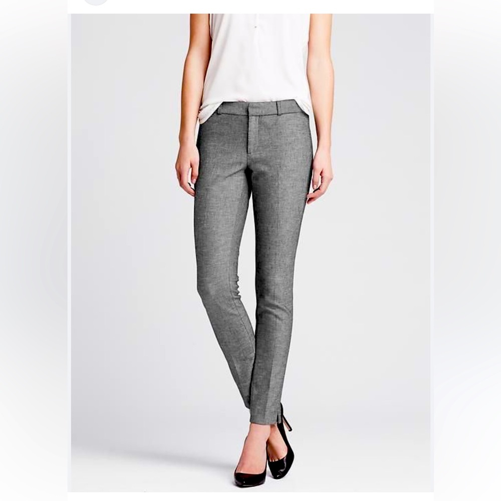 Banana republic grey slim chino